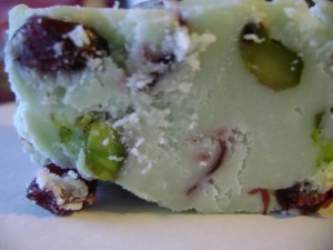 Yohay Baking Company Cranberry Pistachio Fudge