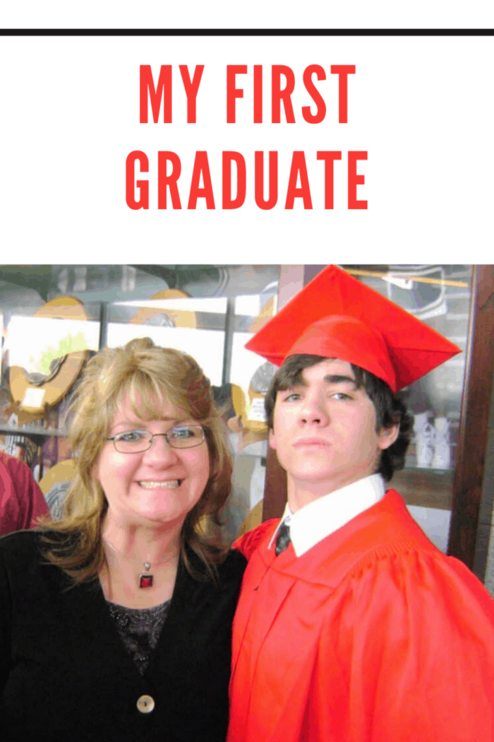 mom with son graduating high school