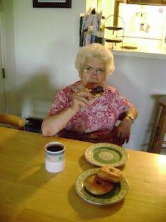 grandma enjoying coffee