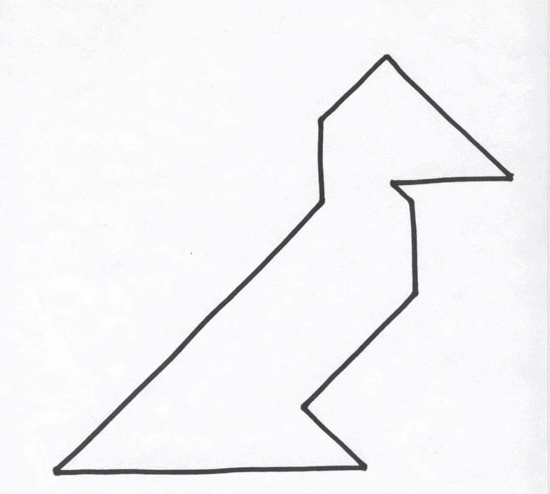 tangram bird pattern
