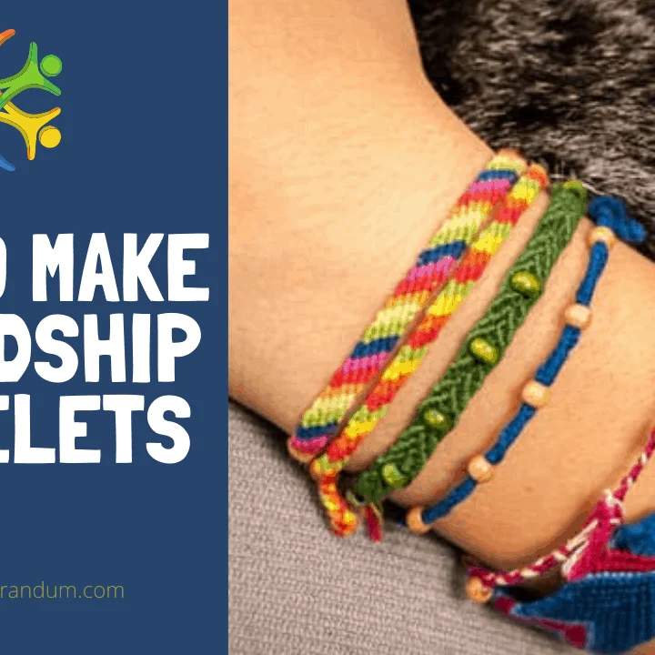arm with different friendship bracelets