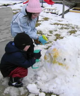 how to make snow paint