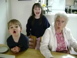 charlotte with grandchildren