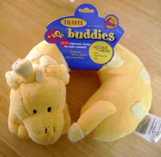 noodle head travel buddies giraffe neck pillow