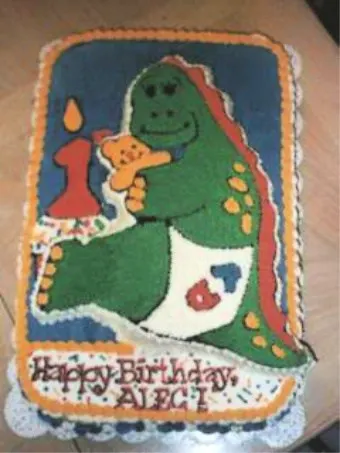 dinosaur birthday cake