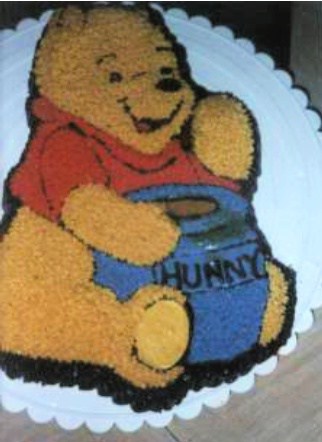 winnie the pooh bear cake