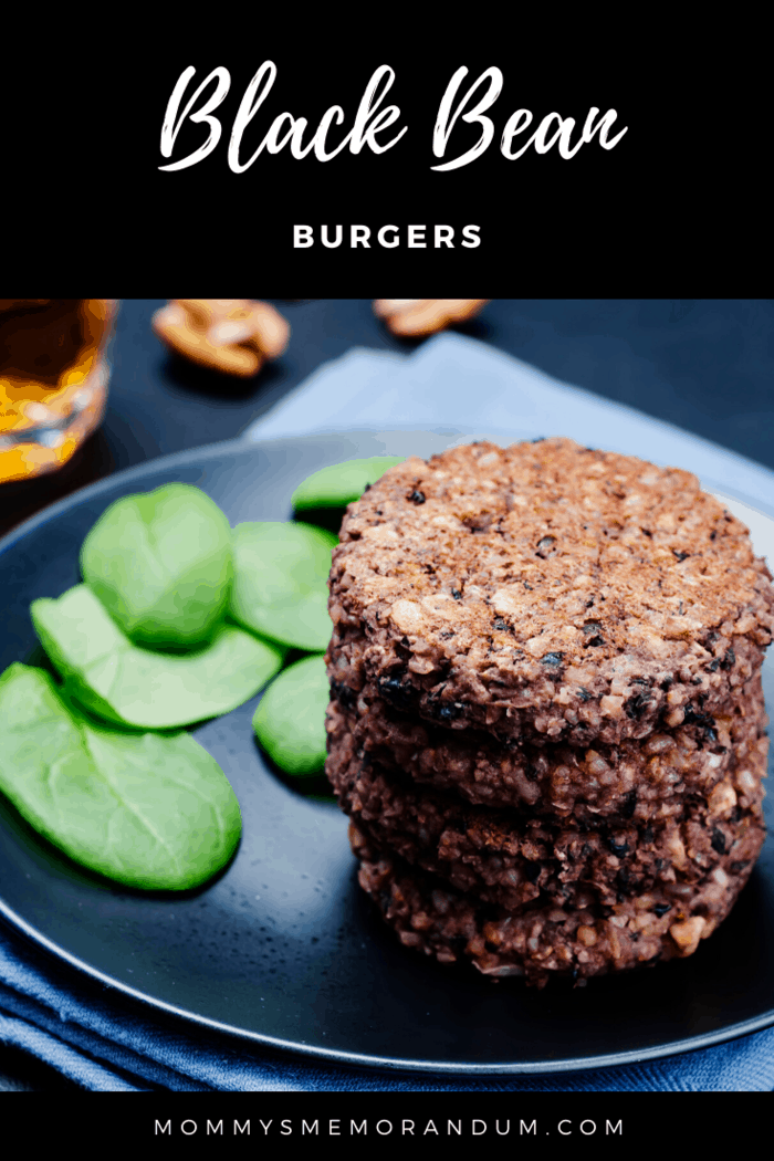 These black bean burgers are made with black beans and gussied up with spices.