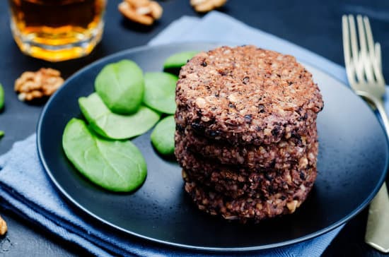 These black bean burgers are made with black beans and gussied up with spices.
