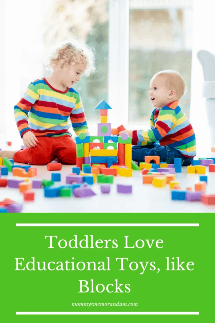 wooden blocks with toddlers