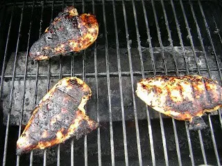 rosemary oregano chicken on the grill