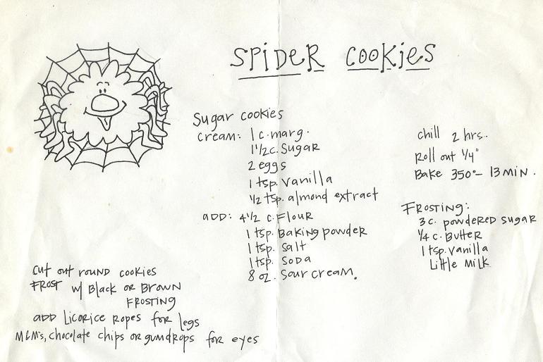 spider web cookies