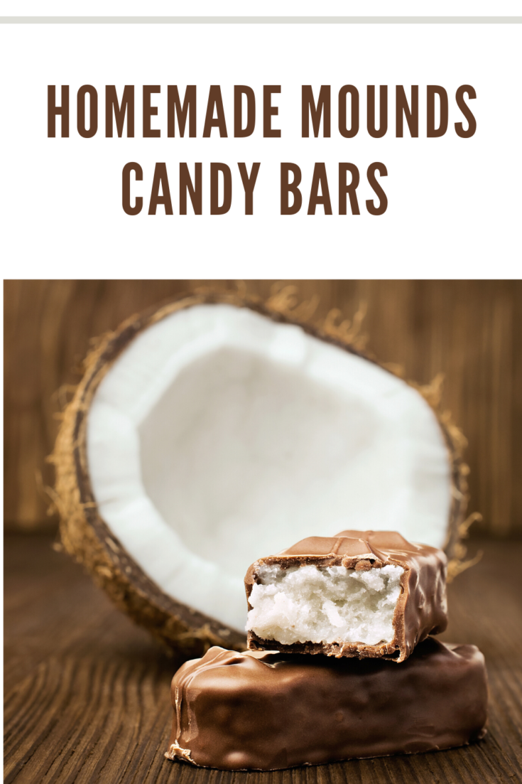 homemade mounds candy bars