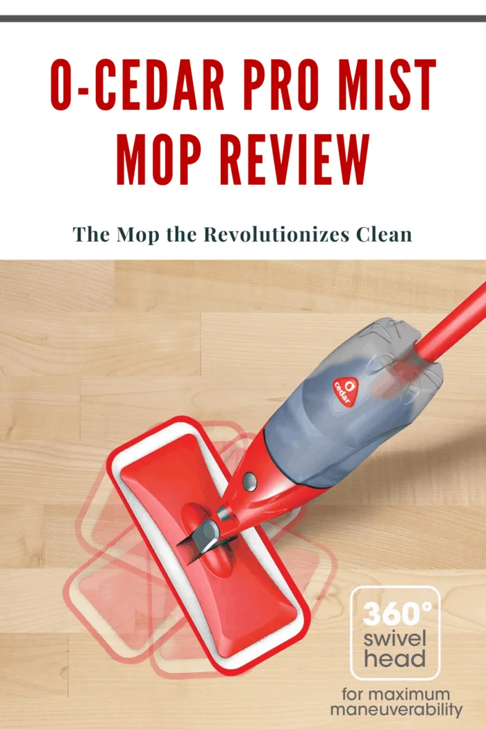 The O'Cedar Pro Mist Mop has a delightful swivel so I can gracefully enter the nooks and crannies of my kitchen without missing a beat!