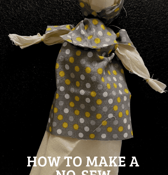Tutorial to Make a No-Sew Pioneer Doll
