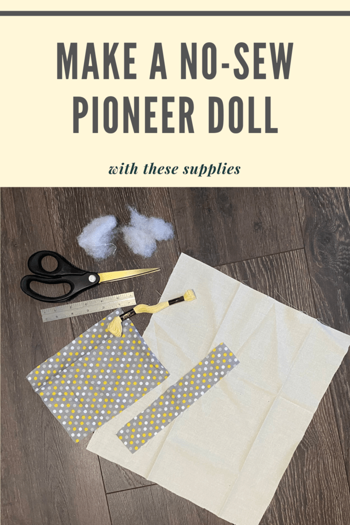 Make this no sew Pioneer rag doll without having to wait for the corncobs to dry--and get right to the cuddling.