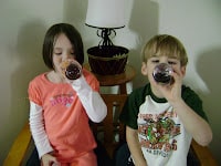 kids drinking my first juice