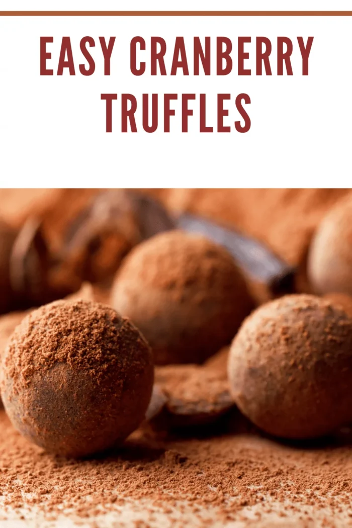 easy cranberry truffles