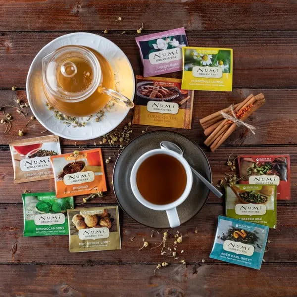 All of Numi organic teas are fair-trade certified and are certified organic by QAI and the USDA.