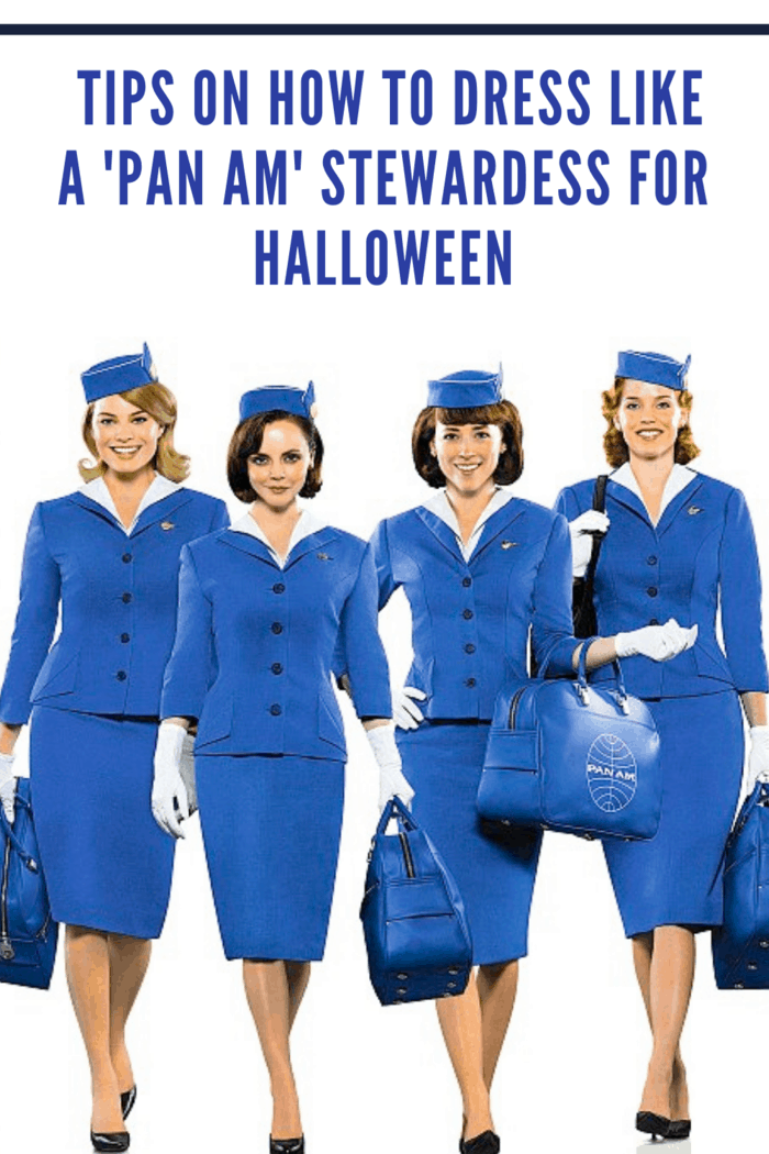 pan am stewardess costume on our women