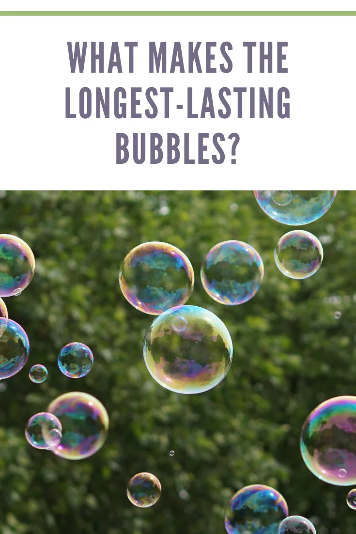 bubbles floating in air with green background