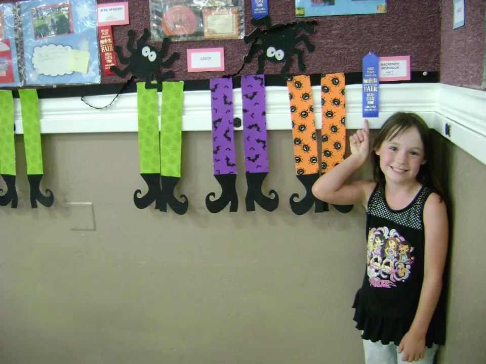 halloween witch banner first place at state fair