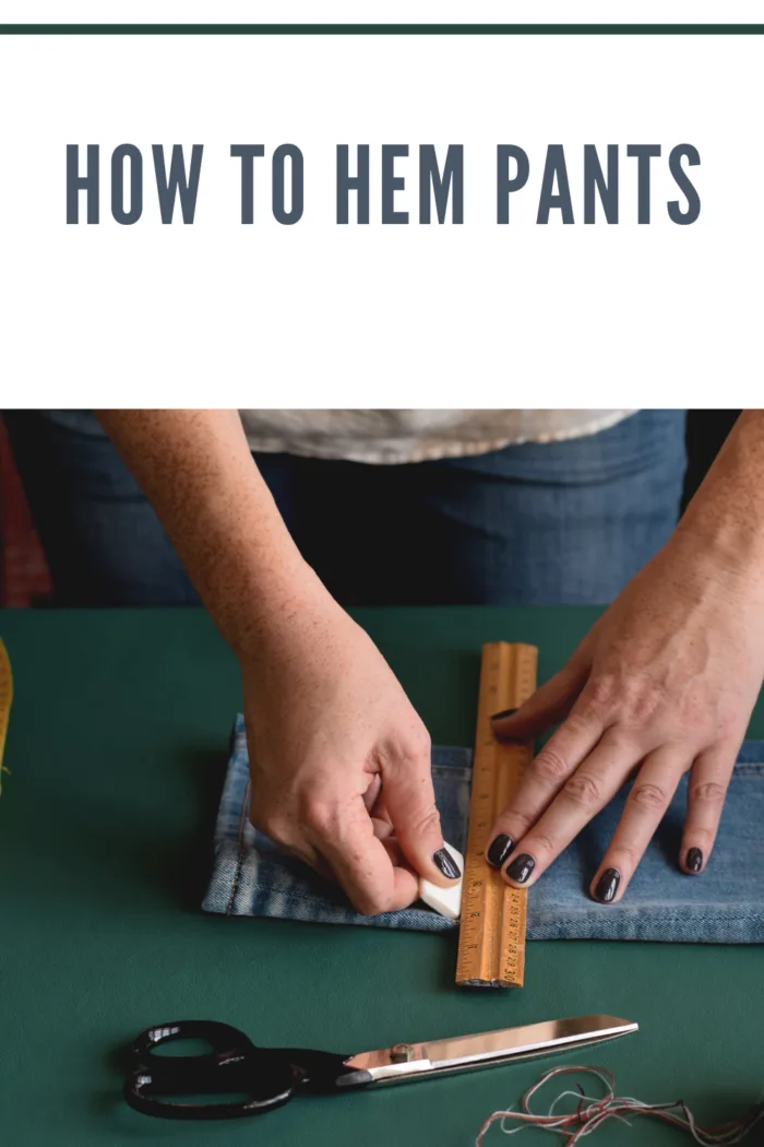marking jeans for hemming