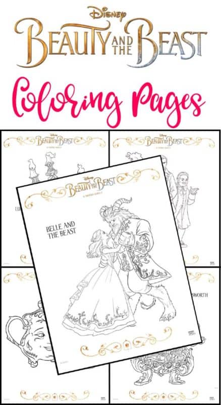 Free Printable Beauty and the Beast Coloring Sheets