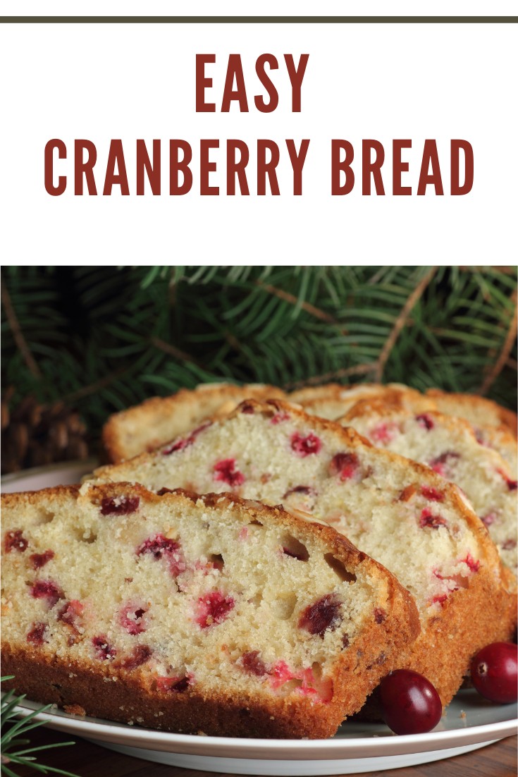 cranberry bread close up