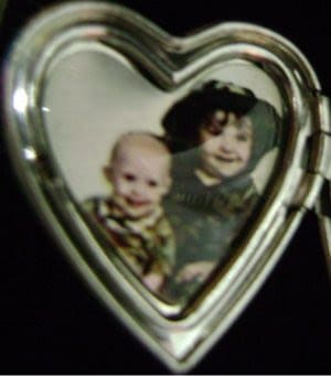 pictures on gold locket inside