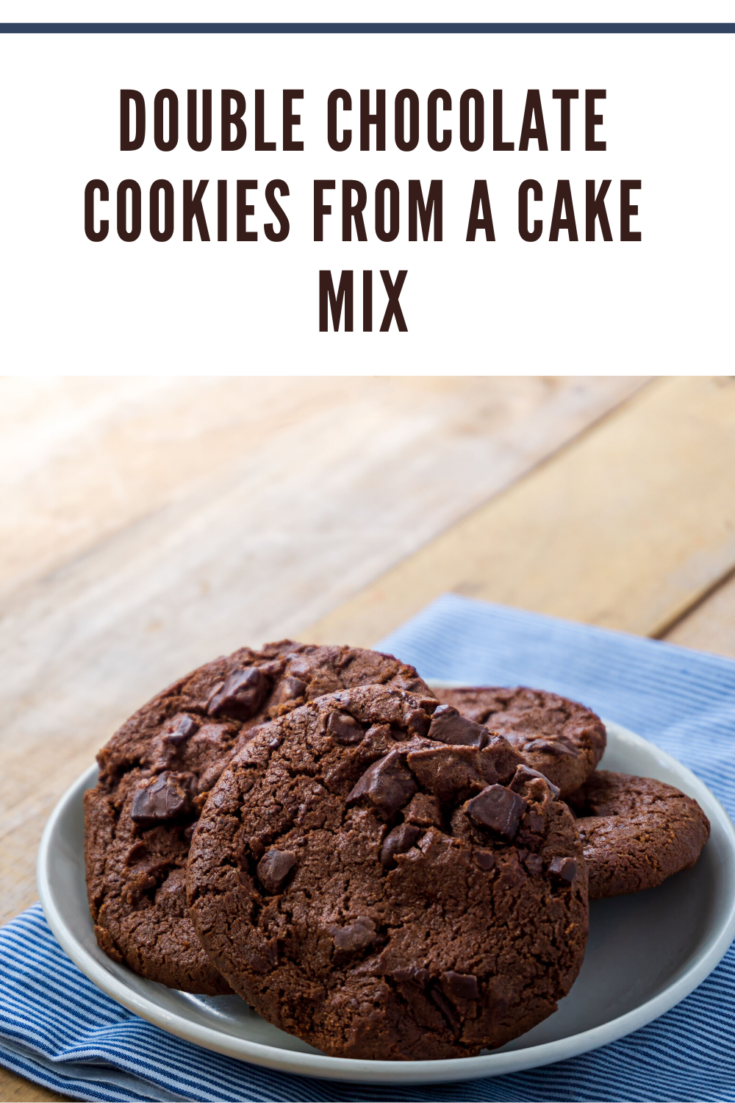 Double Chocolate Cream Cheese Cookies from a Cake Mix