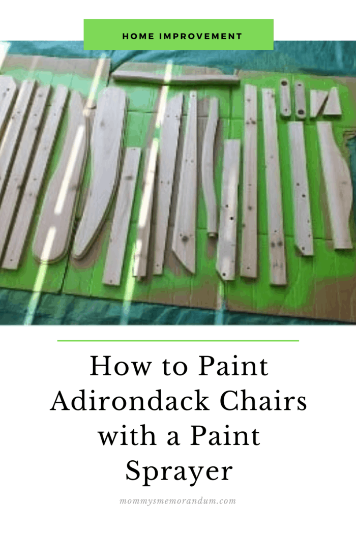 wood pieces of Adirondack chair