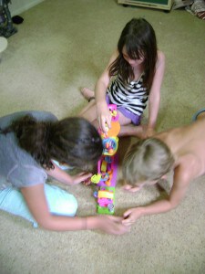 playing with polly pocket