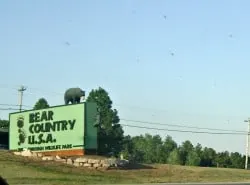 bear country usa sign