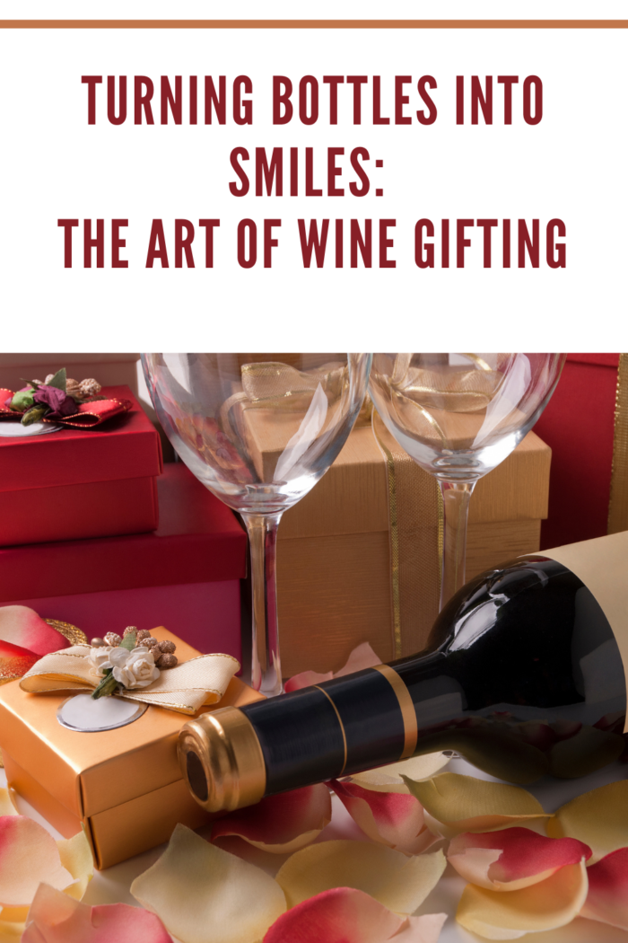 wine, gift and glasses