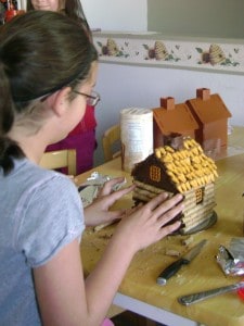 adding the logs to The Candy Cottage Party Pack