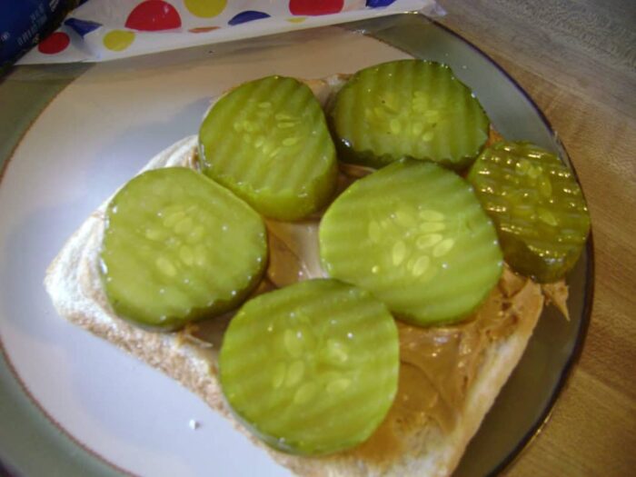 peanut butter and pickles