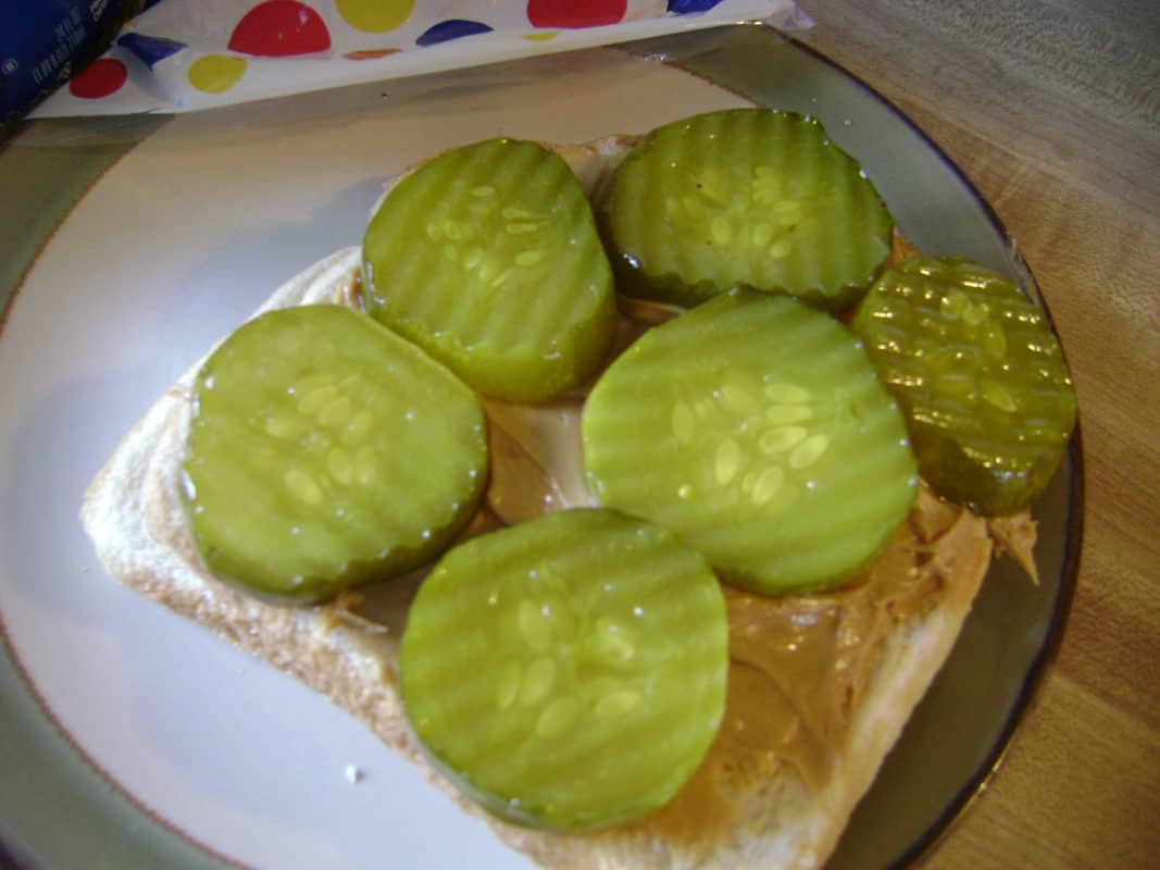 peanut butter and pickles