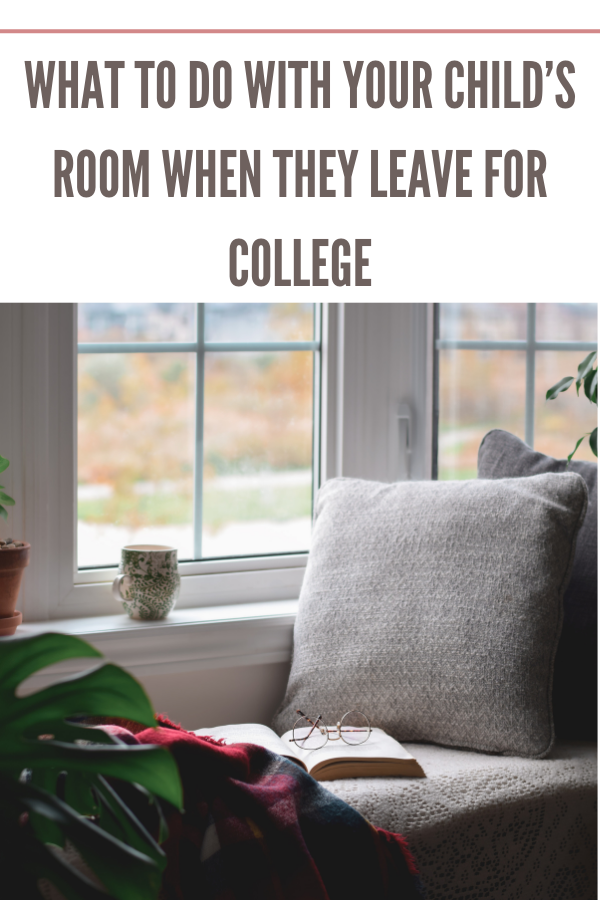 Cozy reading nook in a transformed child's room, showcasing ideas for creating a relaxing space when they leave for college.