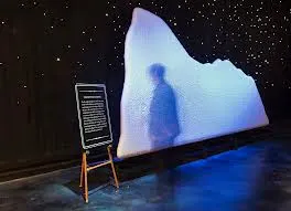 titanic artifacts exhibition's ice wall