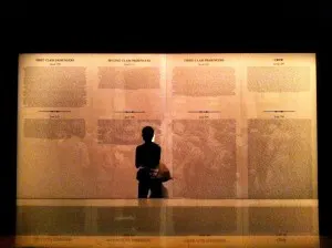 titanic exhibit's memorial wall