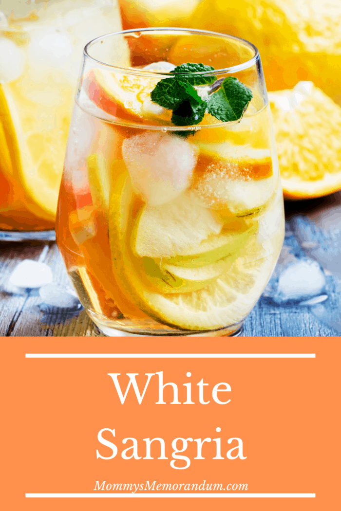 This is a great white sangria to drink on your own or share with friends.