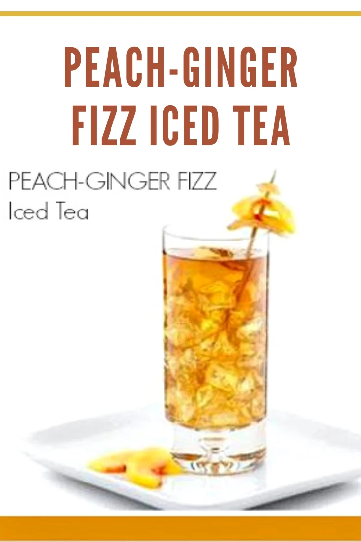 Peach-Ginger Fizz Iced Tea
