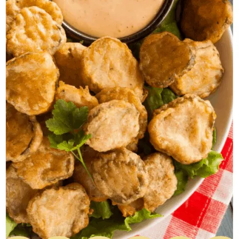 Fried pickles are a favorite. This recipe delivers a crisp, crunch casing on your favorite dill! For a tasty side dish, try these Fried Pickles. #friedpickles #pickles #friedfood #appetizer #southernfried