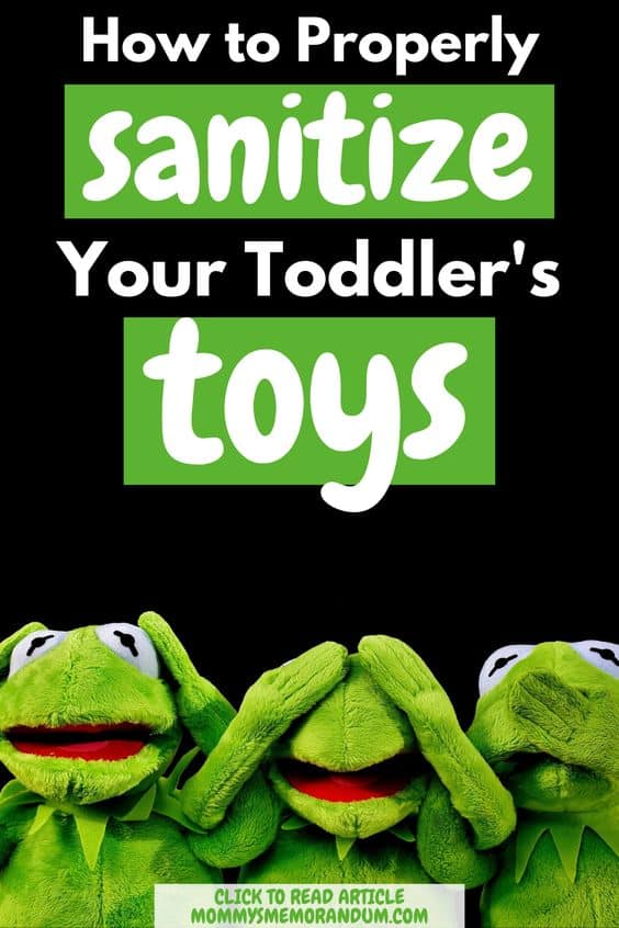 it's so important that you sanitize their toys on a continual basis
