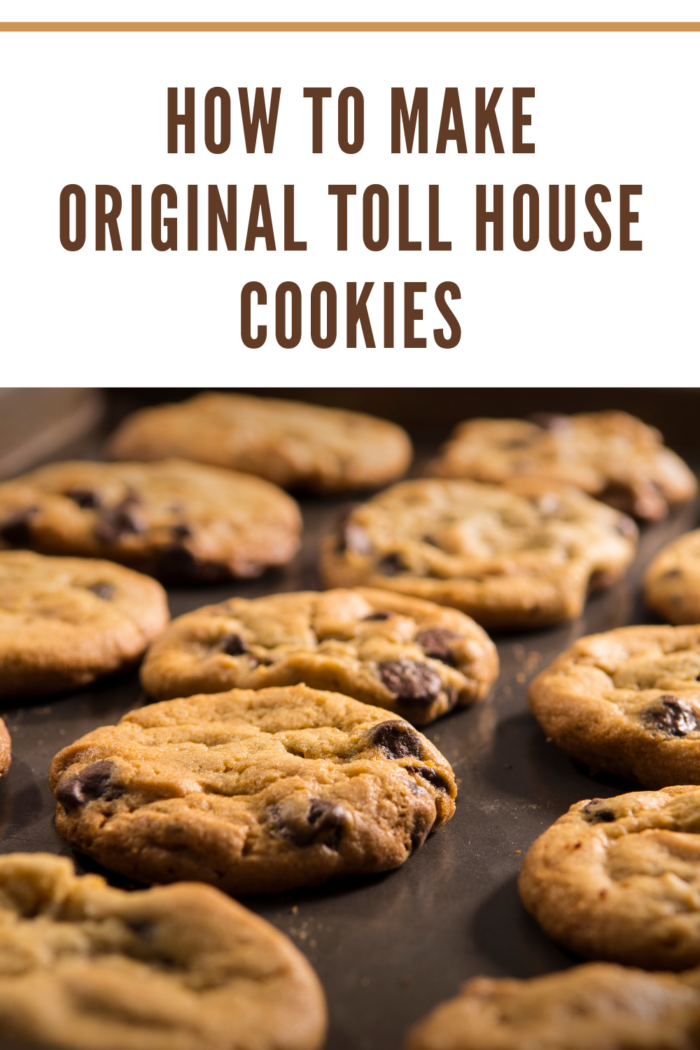 chocolate chip cookies on a pan