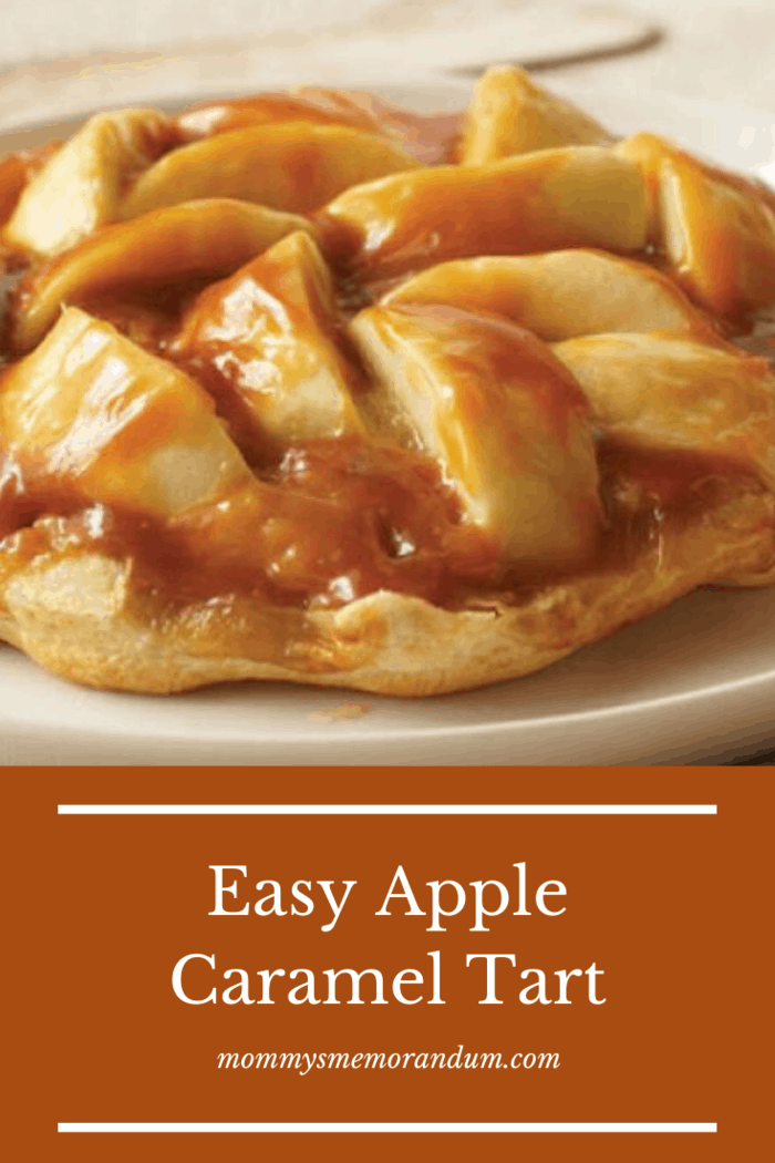 This tart features the crisp tartness of granny smith apples and the rich, sweetness of caramel.