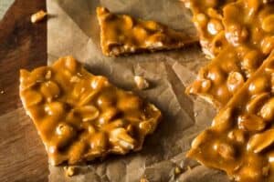 No Fuss Caramel Peanut Brittle Recipe • Mommy's Memorandum