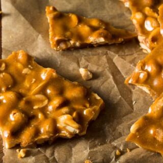 the easiest caramel peanut brittle recipe