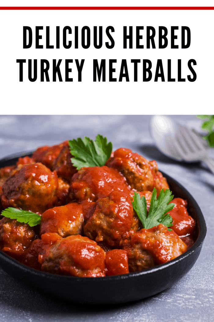 If you're looking for a lighter, leaner alternative to meatballs made with beef, this Herbed Turkey Meatballs recipe is a home run!
