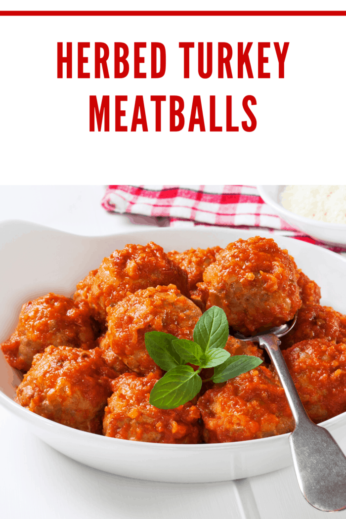 If you're looking for a lighter, leaner alternative to meatballs made with beef, this Herbed Turkey Meatballs recipe is a home run!